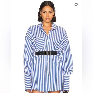 Helsa Cotton Poplin Oversized Shirt